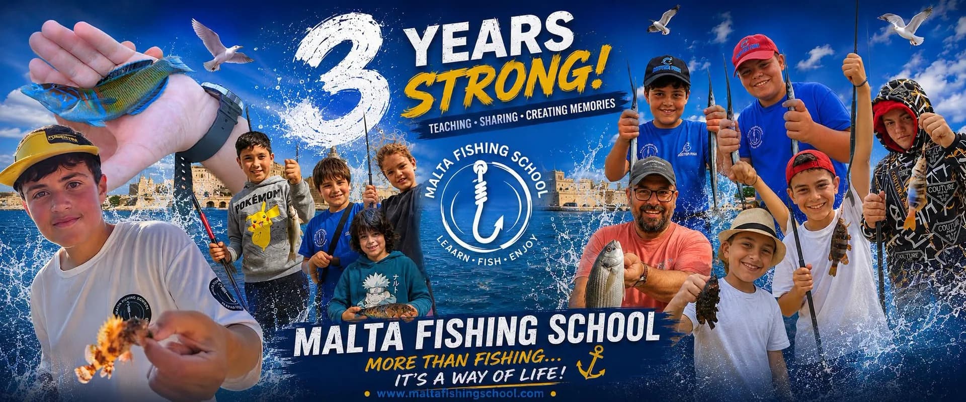 Malta Fishing School — three years strong: teaching, sharing and creating memories